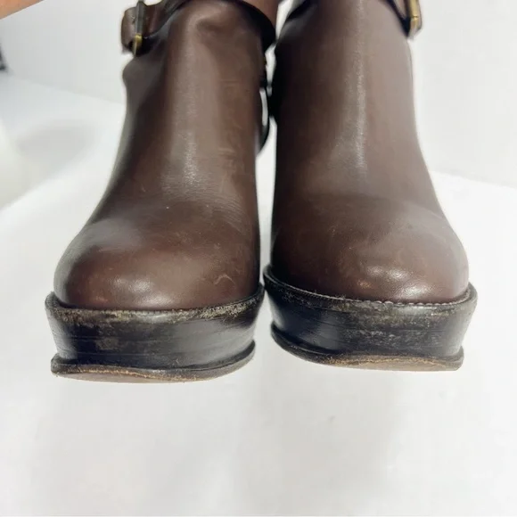 Ralph Lauren Collection Purple Label Heeled Booties Brown Leather size 6.5 - Picture 12 of 16